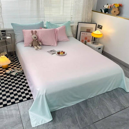 Cotton Candy Pastel Gradients Bedding Set bed sheet bedsheets kawaii bedding korean bedding pastel bedding pastel gradient