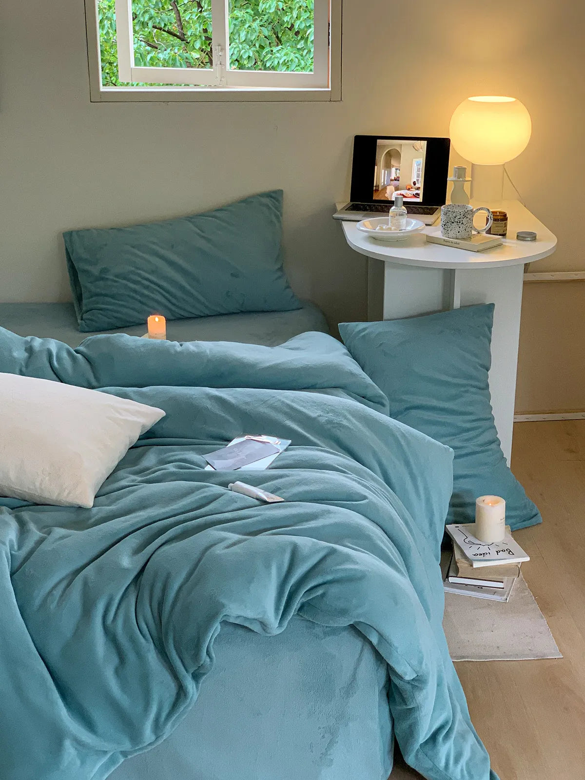 Cozy Bright Solid Fleece Duvet Cover