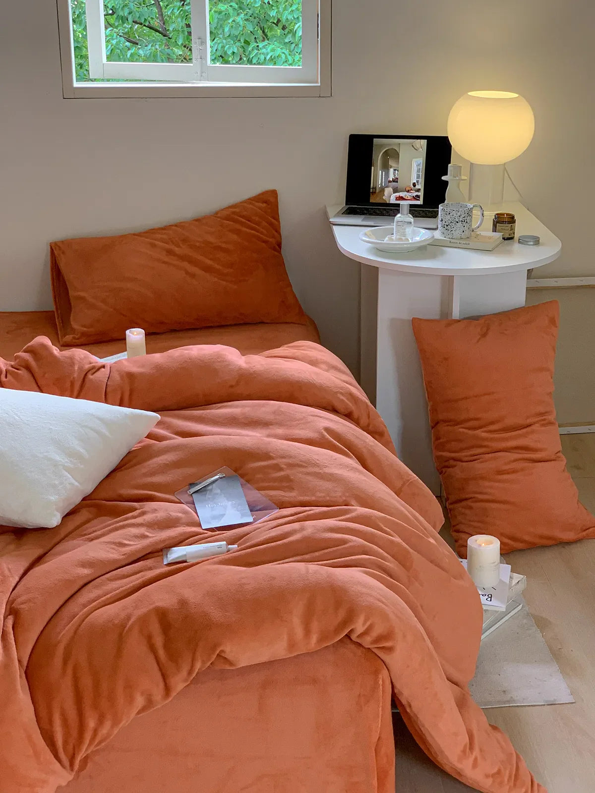 Cozy Bright Solid Fleece Duvet Cover