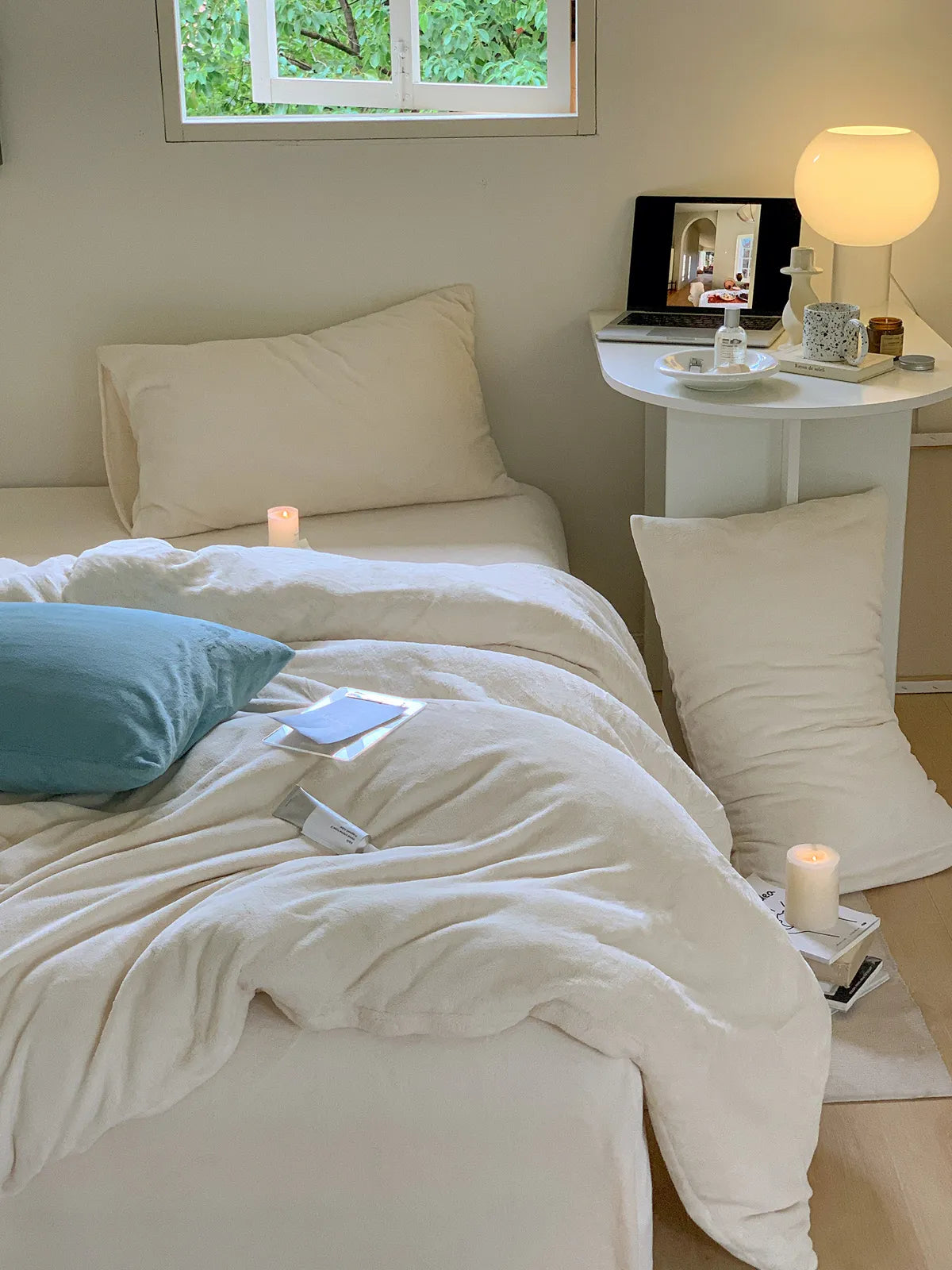 Cozy Bright Solid Fleece Duvet Cover