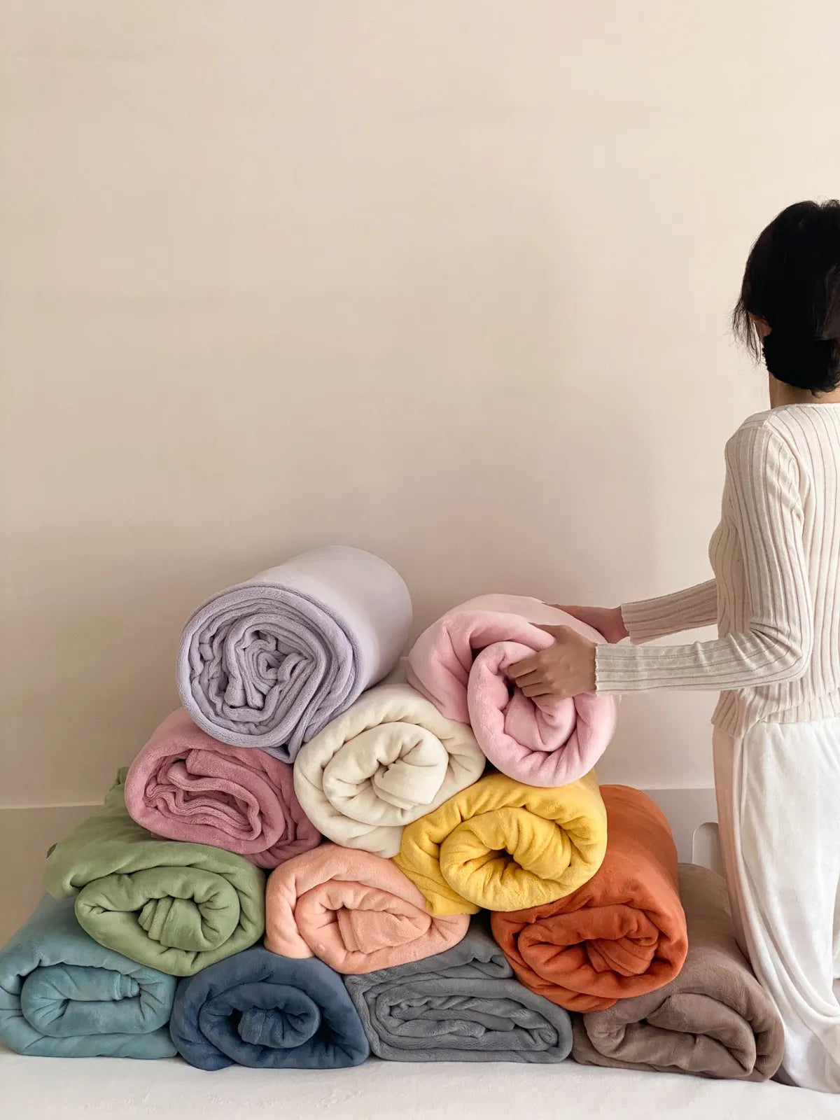 Cozy Bright Solid Fleece Duvet Cover