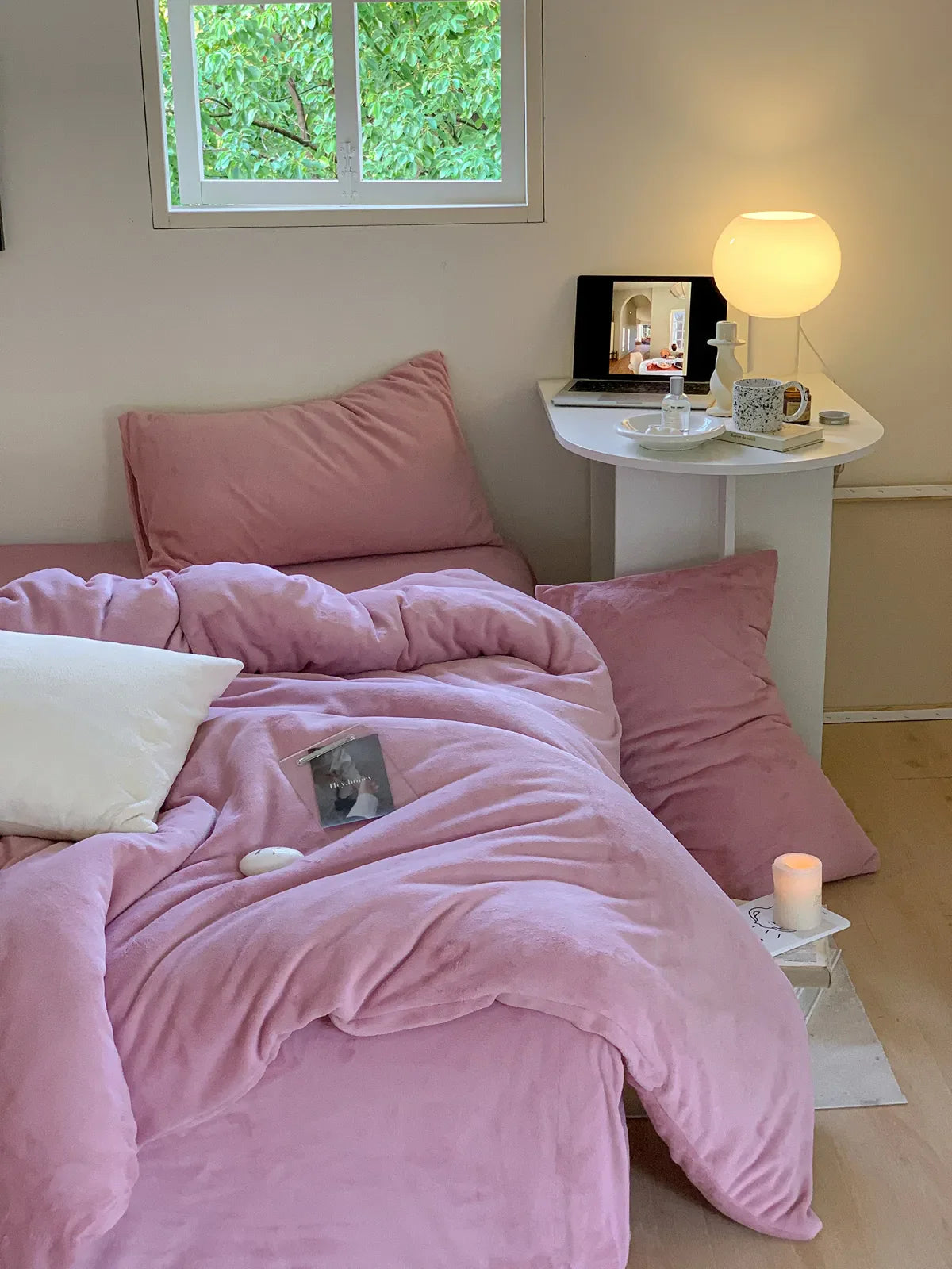 Cozy Bright Solid Fleece Duvet Cover