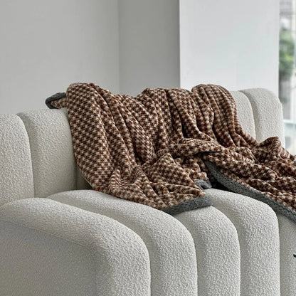 Cozy Checkered Flannel Fleece Throw Blanket
