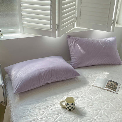 Cozy Minimalist Solid Fleece Pillowcase