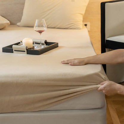Cozy Minimalist Solid Fleece Sheet Set
