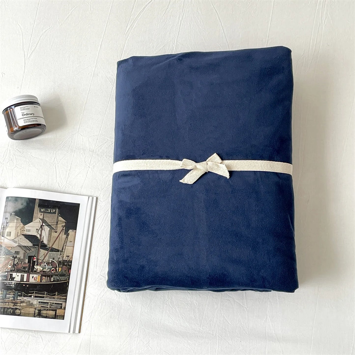 Cozy Minimalist Solid Velvet Sheet Set