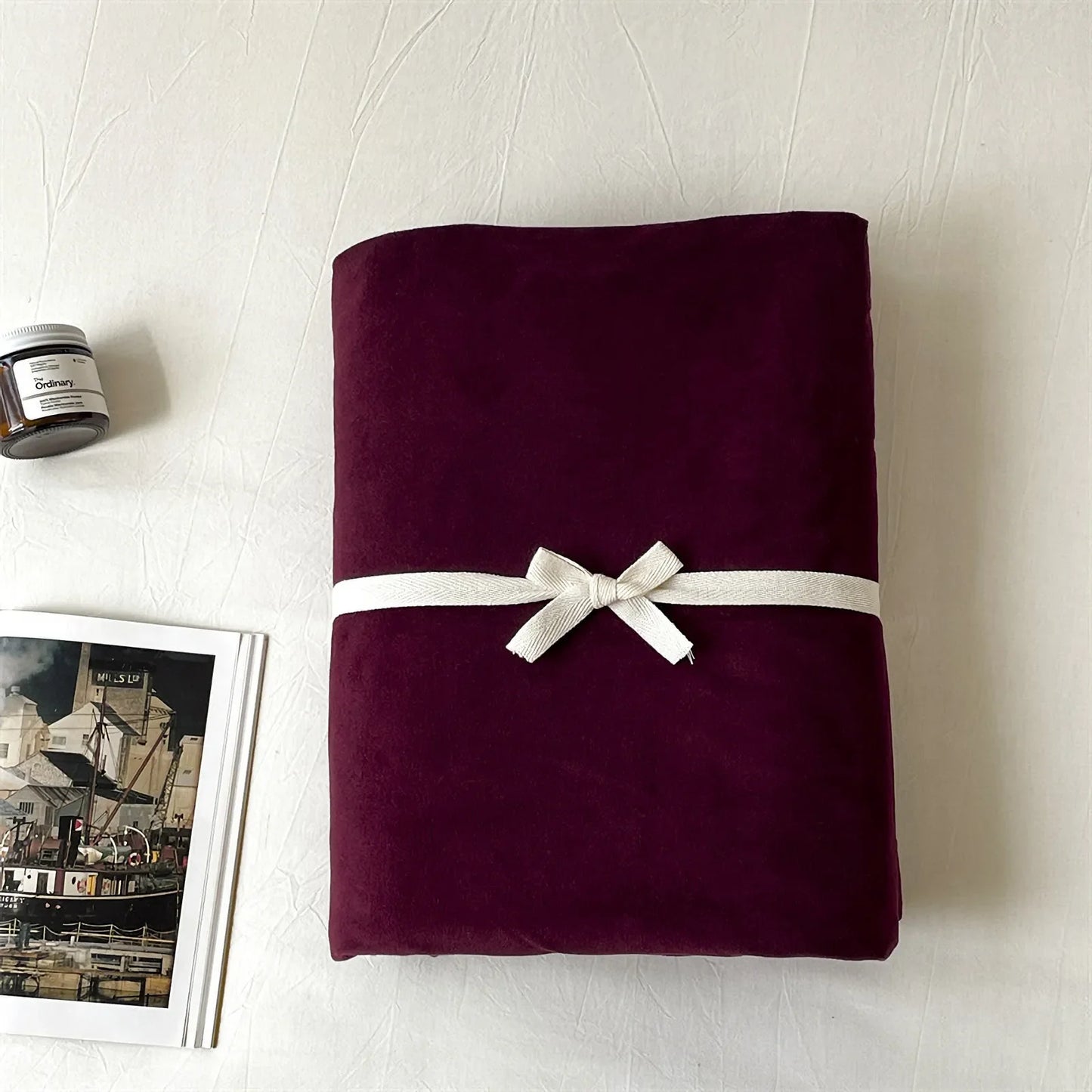 Cozy Minimalist Solid Velvet Sheet Set