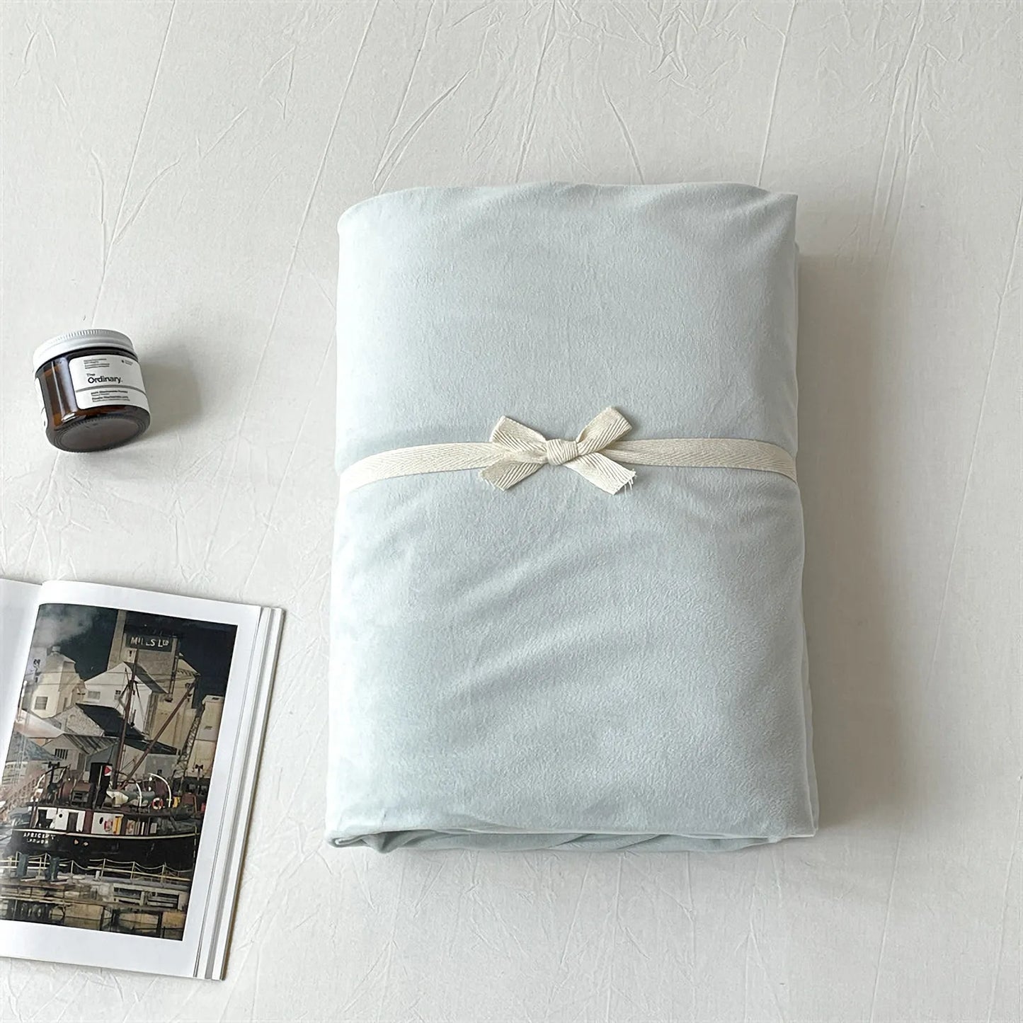 Cozy Minimalist Solid Velvet Sheet Set