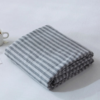 Cozy Minimalist Striped Cotton Duvet Cover Set