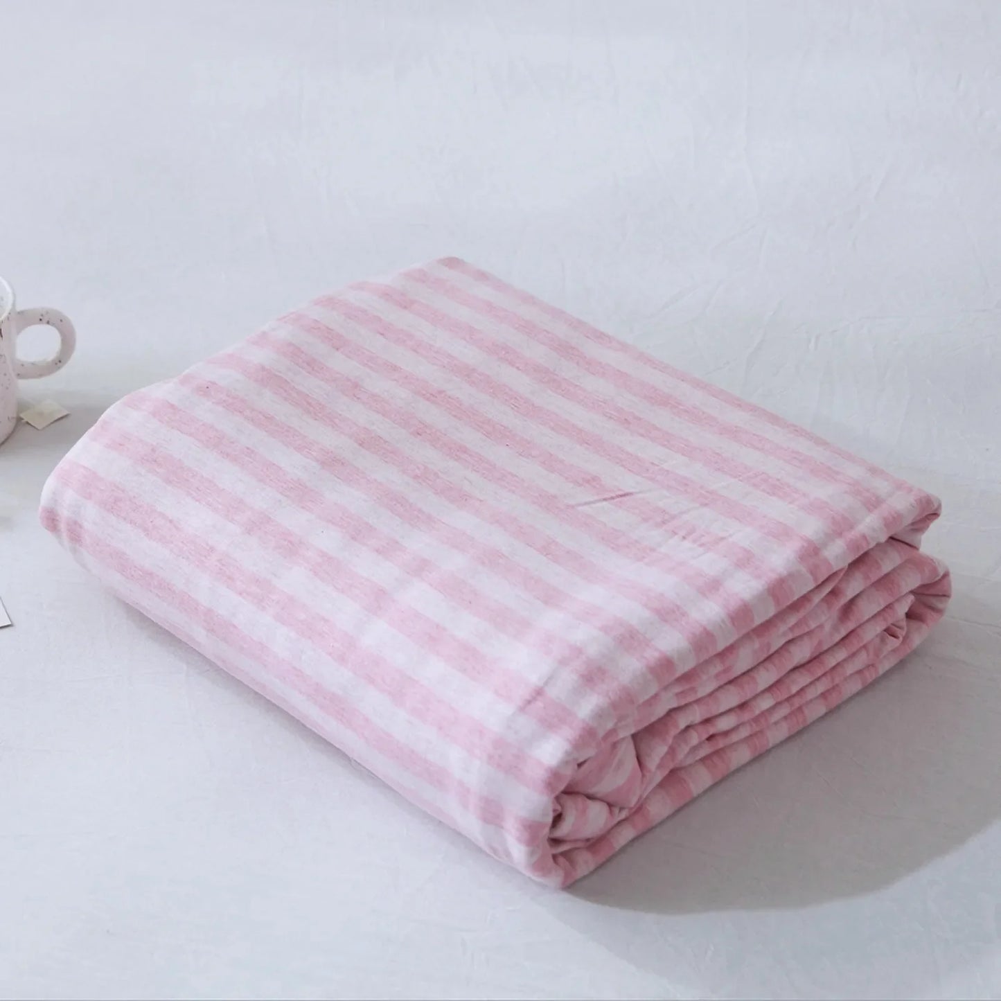 Cozy Minimalist Striped Cotton Duvet Cover Set