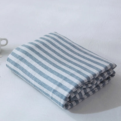 Cozy Minimalist Striped Cotton Duvet Cover Set