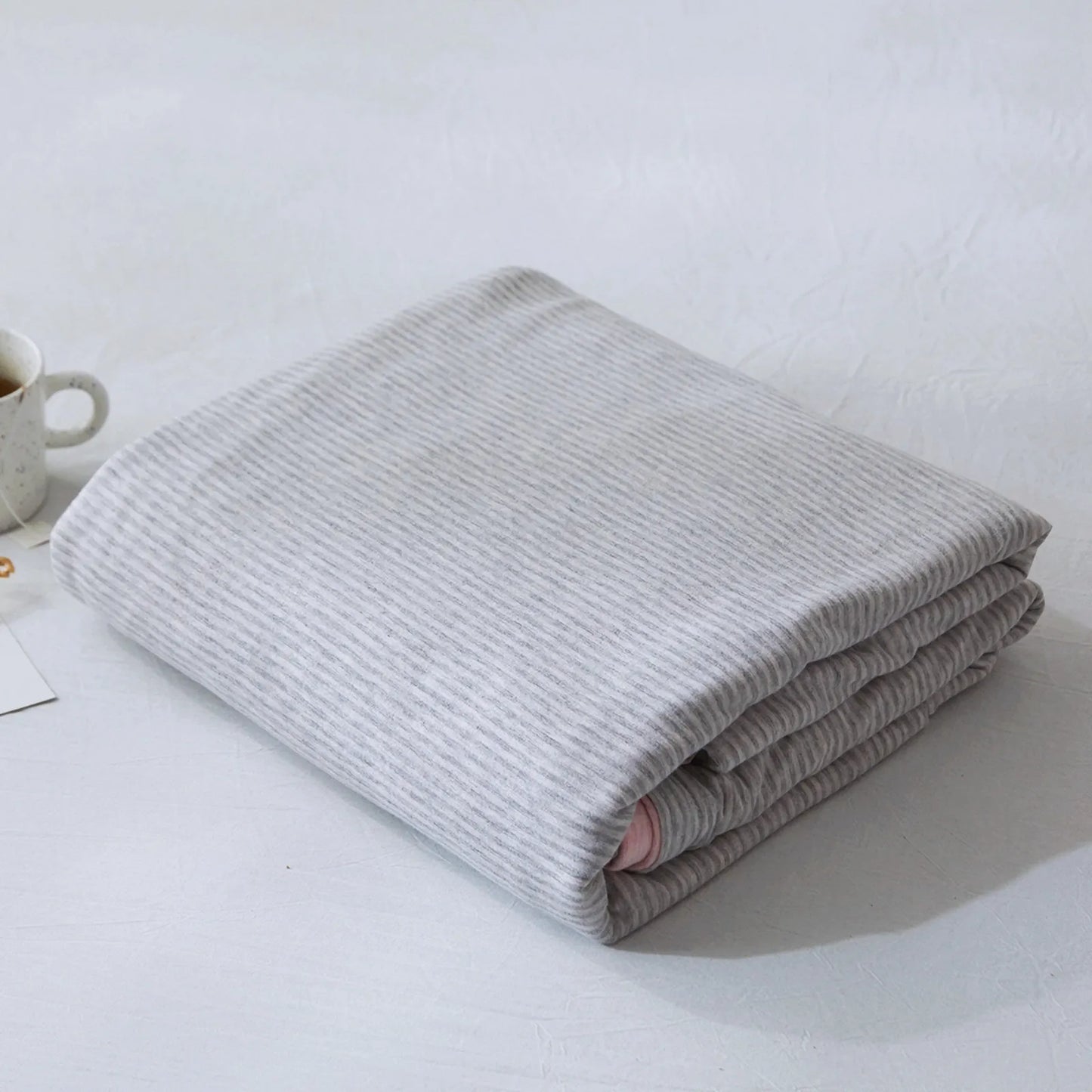 Cozy Minimalist Striped Cotton Duvet Cover Set