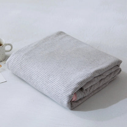 Cozy Minimalist Striped Cotton Duvet Cover Set