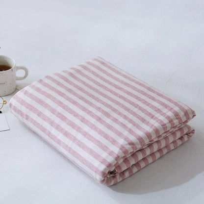 Cozy Minimalist Striped Cotton Duvet Cover Set