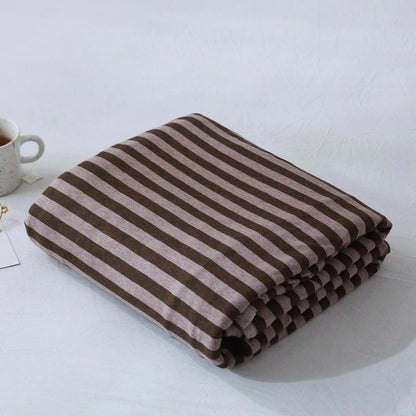 Cozy Minimalist Striped Cotton Duvet Cover Set