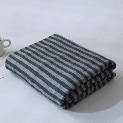 Cozy Minimalist Striped Cotton Duvet Cover Set