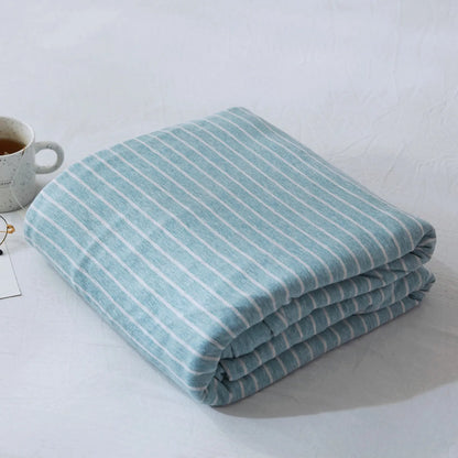 Cozy Minimalist Striped Cotton Duvet Cover Set
