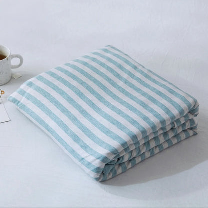 Cozy Minimalist Striped Cotton Duvet Cover Set