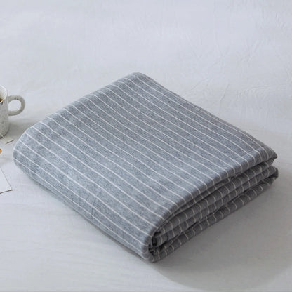 Cozy Minimalist Striped Cotton Duvet Cover Set