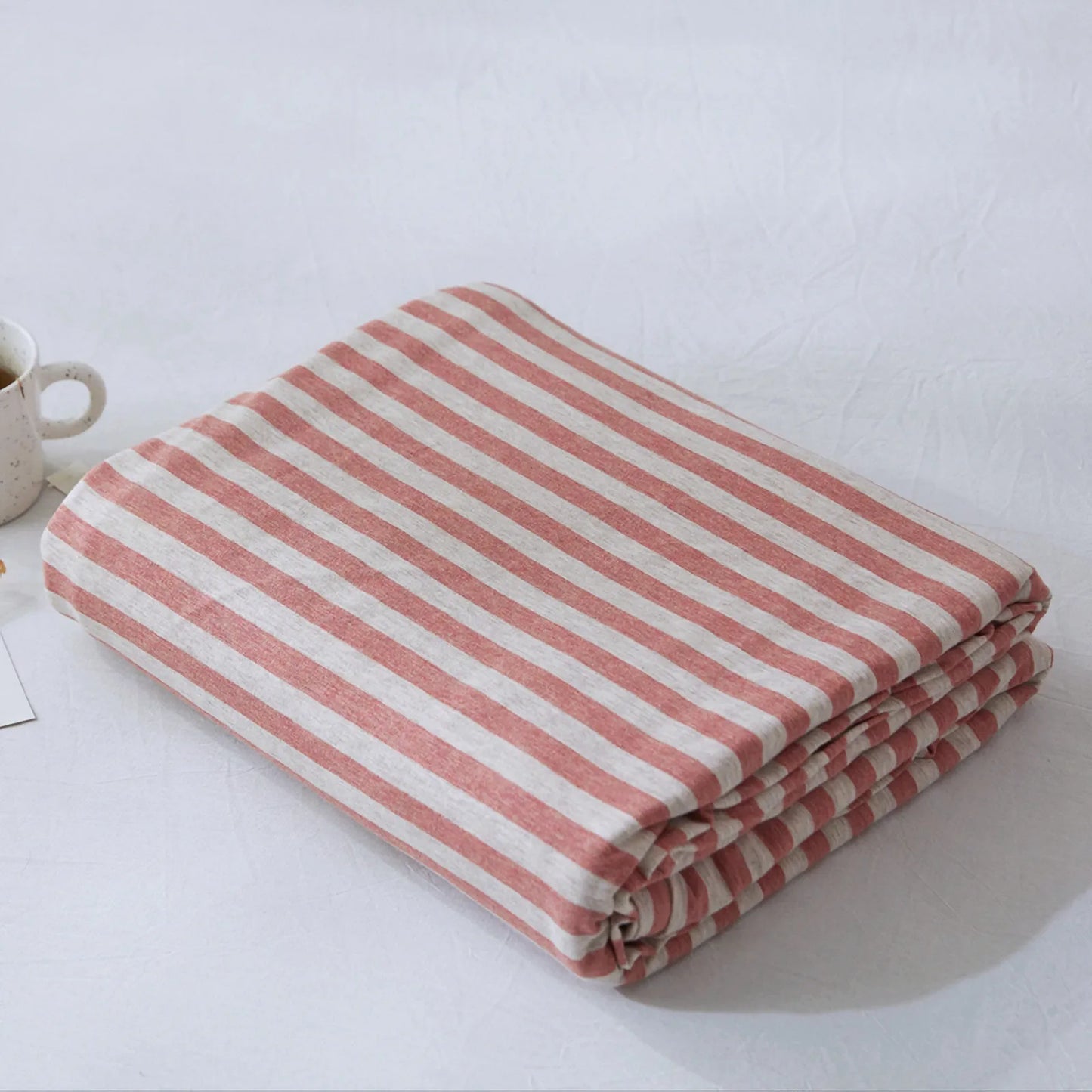 Cozy Minimalist Striped Cotton Duvet Cover Set