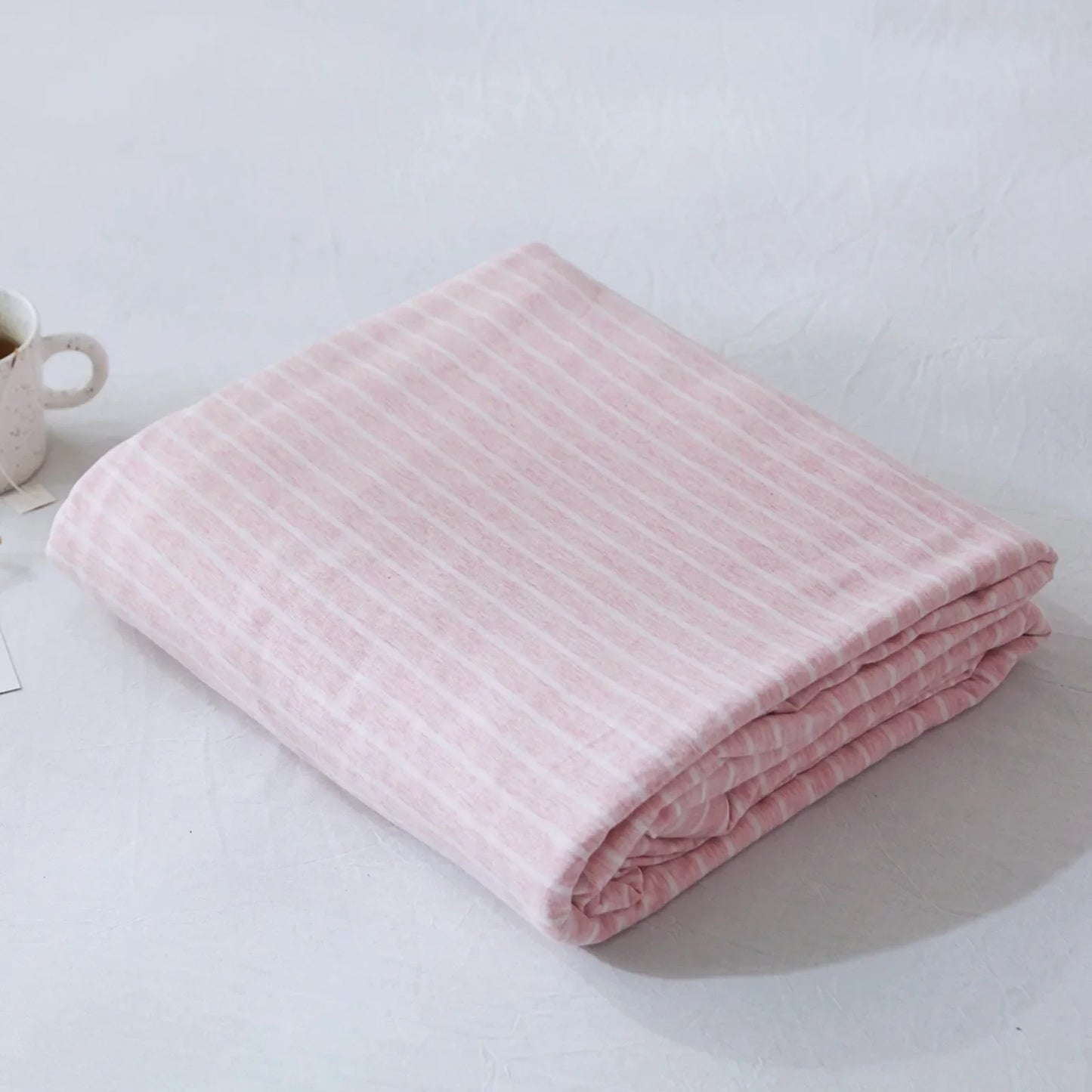 Cozy Minimalist Striped Cotton Duvet Cover Set