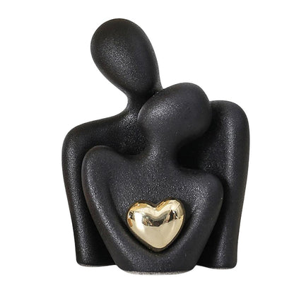 Golden Heart Bond Expression Sculpture