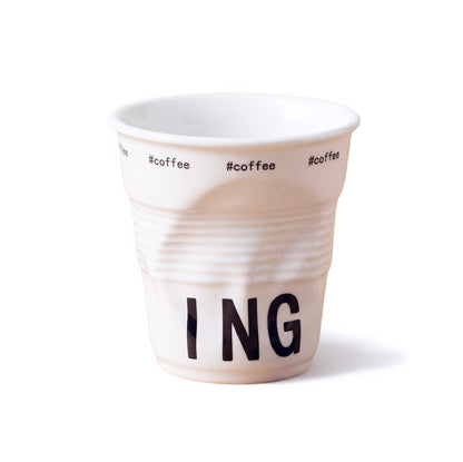 Crumpled Coffee Cup Ceramic Cup