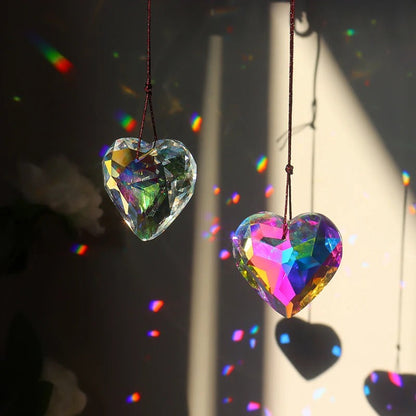 Crystal Heart Suncatcher light catcher lightcatcher SUB CATEGORY_Suncatchers sun catcher