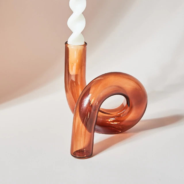 Curved Tube Candle Holder AESTHETIC_Danish Pastel candleholder SUB CATEGORY_Desk Accessories SUB CATEGORY_Vases