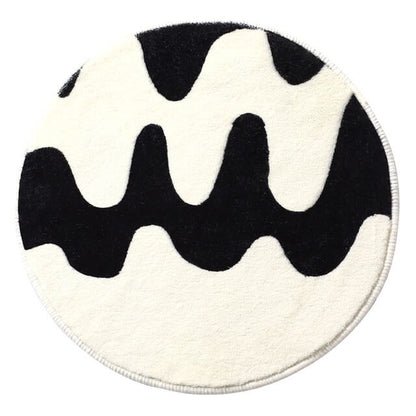 Curvy Checker Mini Tufted Rug