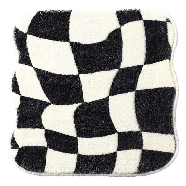 Curvy Checker Mini Tufted Rug