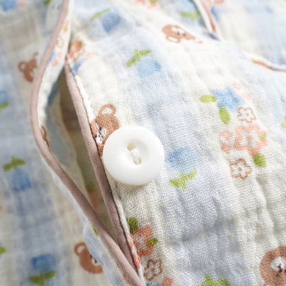 Cute Bear Print Long-Sleeve Pajama Set