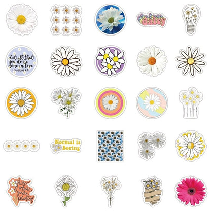 Cute Daisy Flowers Sticker Pack