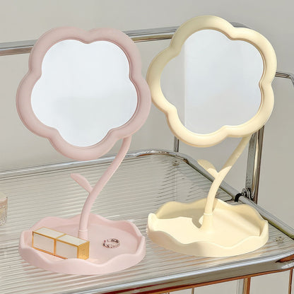 Miroir de maquillage en forme de fleur