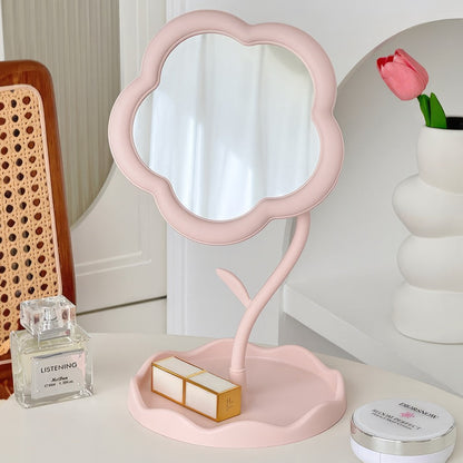 Miroir de maquillage en forme de fleur