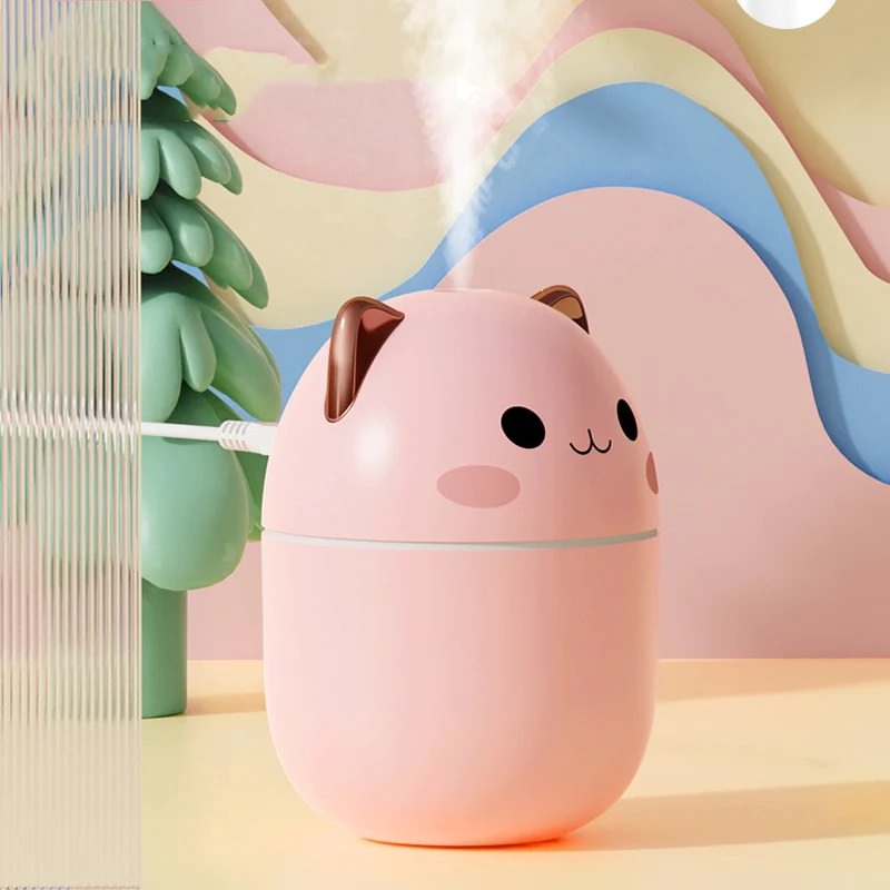 Kawaii Cat Mini Desktop Humidifier Diffuser Mist Purifier