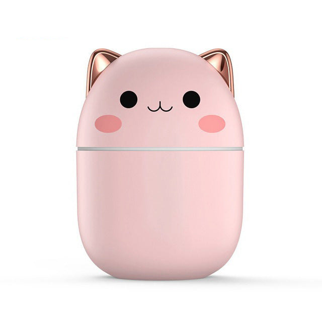 Kawaii Cat Mini Desktop Humidifier Diffuser Mist Purifier