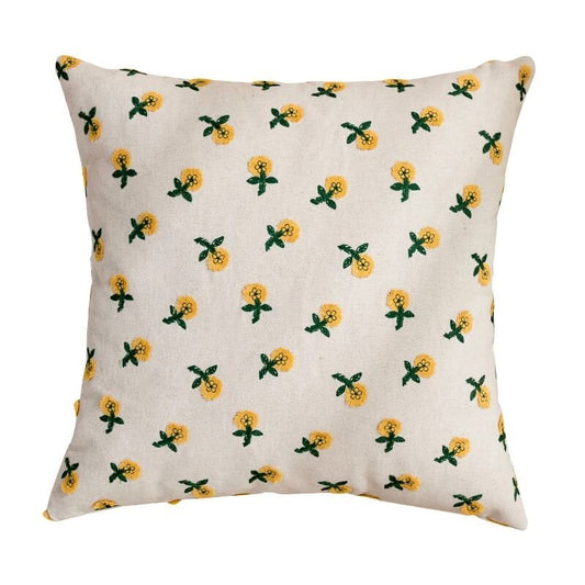 Cute Embroidered Flowers Cushion Cover cute flower daisy flower embroidered little flower SUB CATEGORY_Cushion Covers