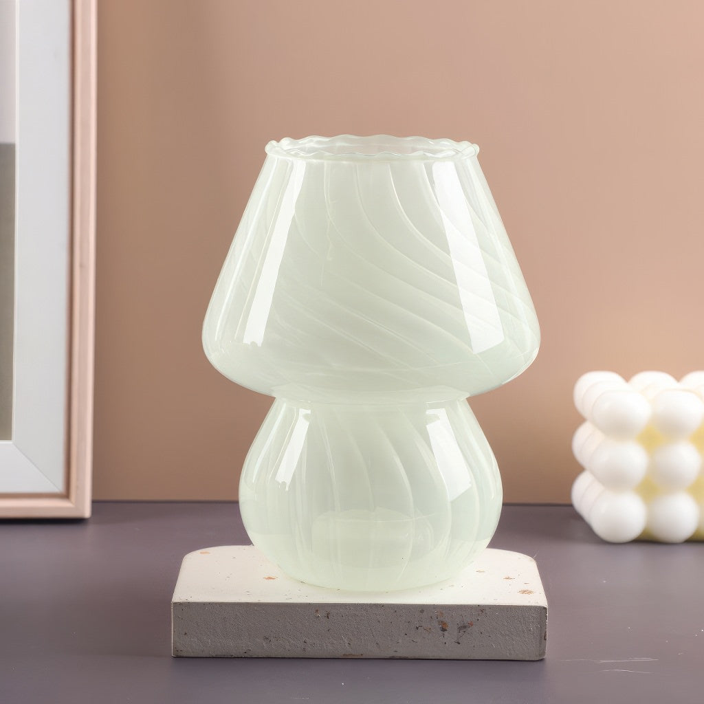 Cute Mushroom Glass Vase