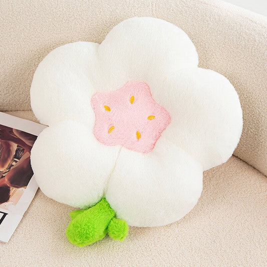 Cute Flower Throw Pillow cushion plush