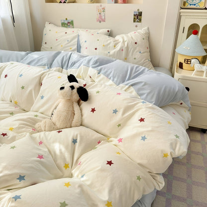 Kawaii Stars Bedding Set
