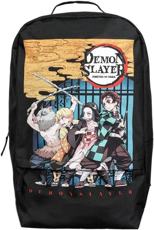 Bioworld Demon Slayer Poster Art Black Backpack Backpacks Casual Daypacks Clothing Luggage & Travel Gear Shoes & Jewelry