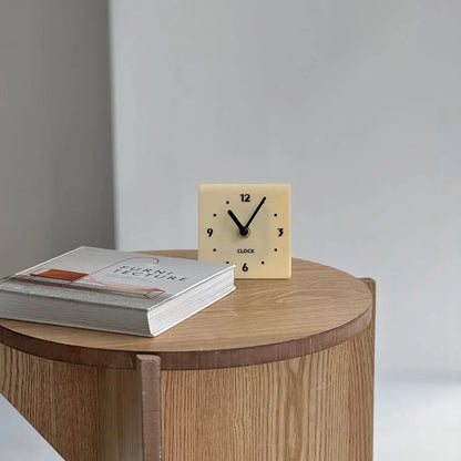 Sleek Minimalist Metal Table Clock