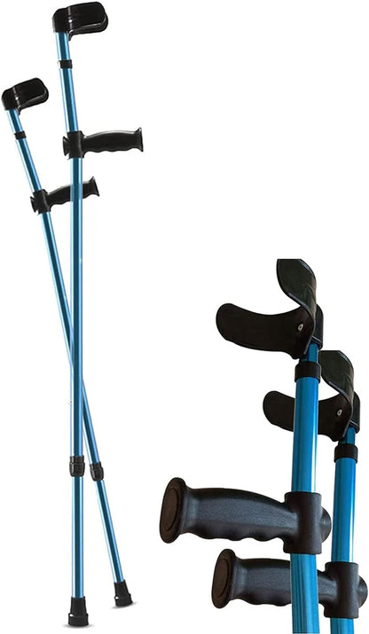 Forearm Crutch for Adult, Portable Folding Walking Stick, Ergonomic Adjustable Aluminum Walking Cane with Arm Support for Seniors Disabled Elderly Canes Crutches Crutches & Accessories Health & Household Medical Supplies & Equipment Mobility & Daily Living Aids Mobility Aids & Equipment