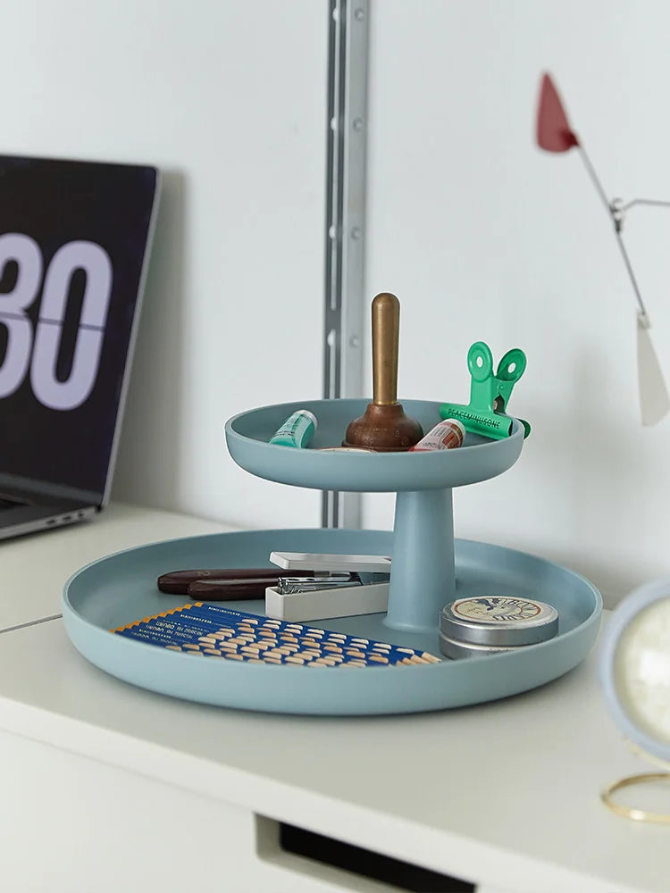 Matte Two-Tier ABS Organizer Tray