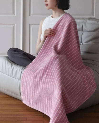 Plush Pinstripe Cotton Towel Set
