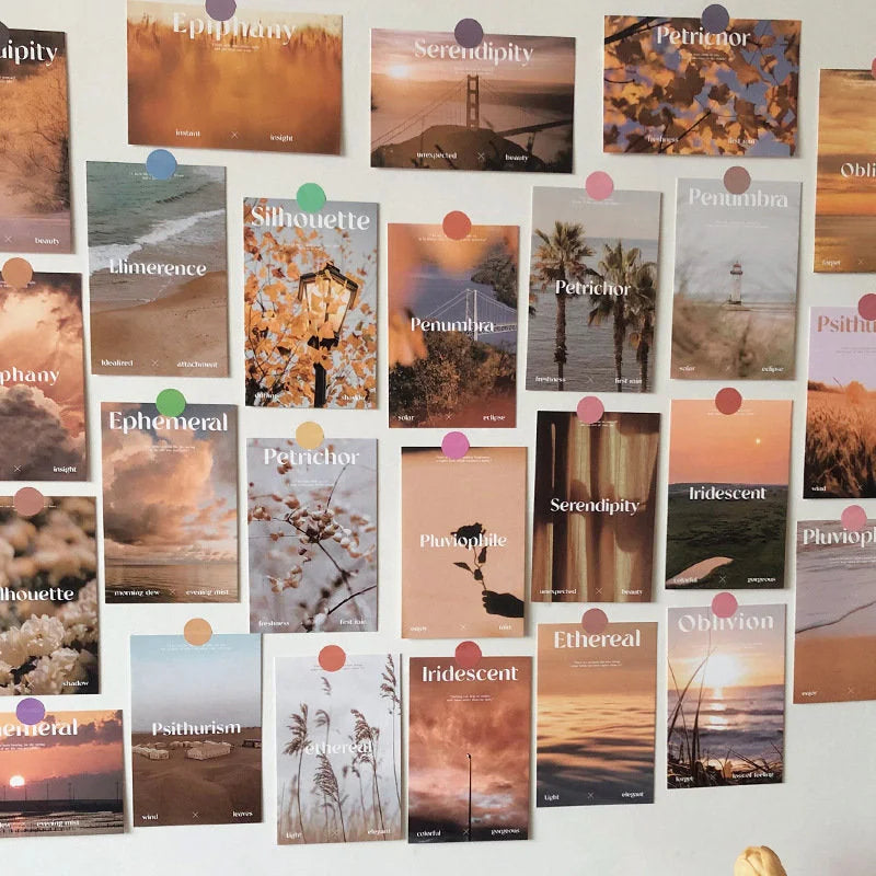 Sunset Hues Poetic Photo Wall Collage Kit