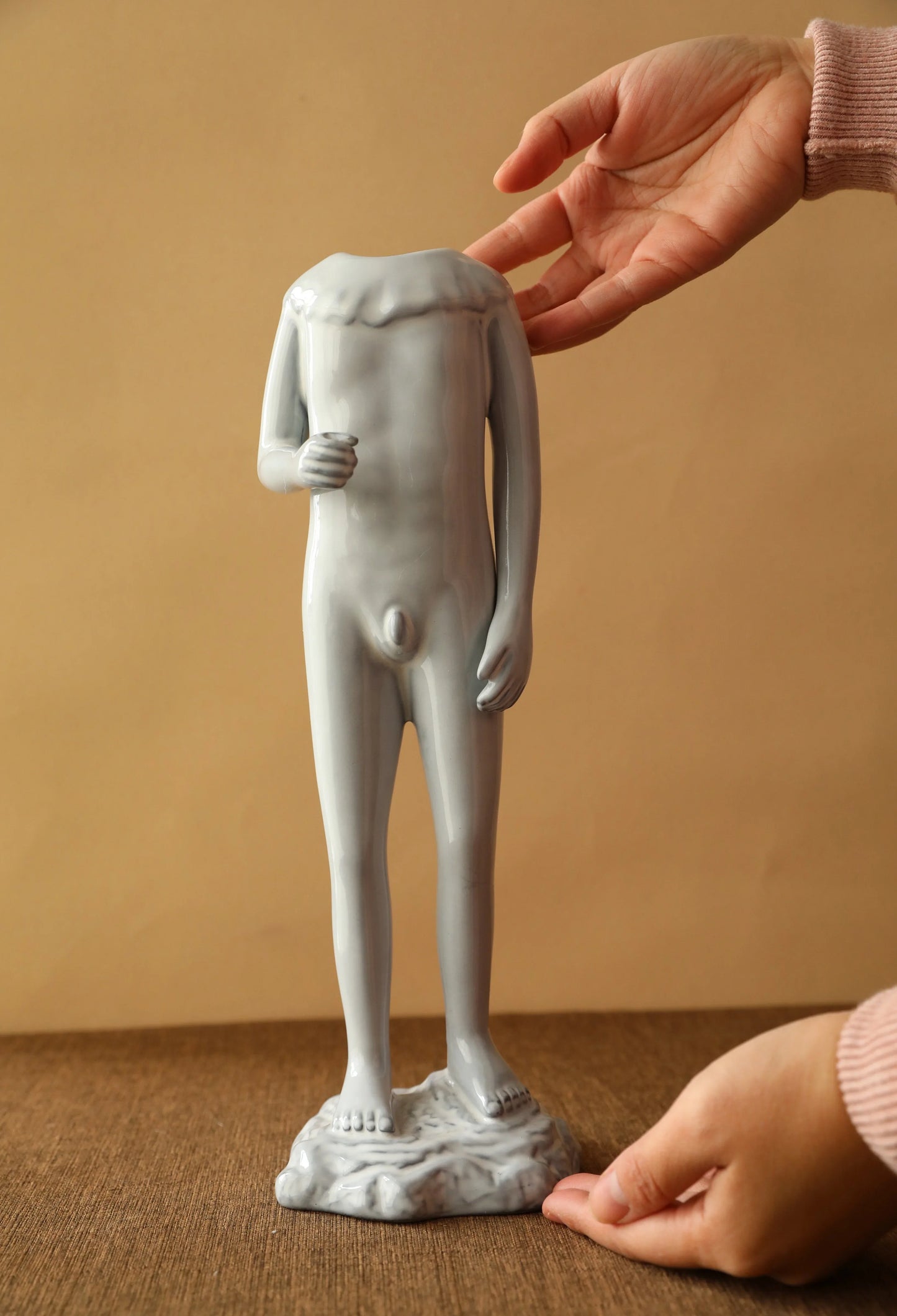 Sculptural Body Form Ceramic Vase