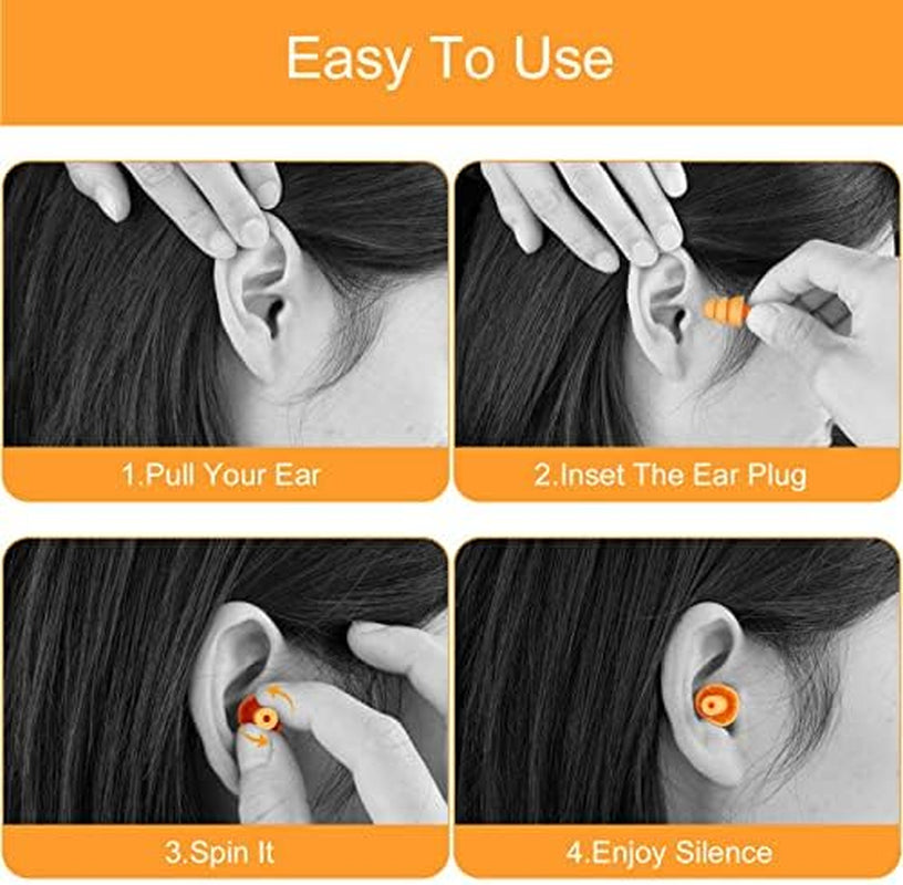 Ear Plugs for Swimming, 10 Pairs Reusable Ear Plugs, Ear Plugs Swimming for Kids and Adults. Swimming Ear Plugs, Ear Plugs for Swimming Pool / Shower Bathing and Other Water Sports Ear Care Earplugs Health & Household Health Care