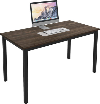 Dlandhome 47 Inches Medium Computer Desk, Composite Wood Board, Decent and Steady Home Office Desk/Workstation/Table, BS1-120BW Furniture Home & Kitchen Home Office Desks Home Office Furniture